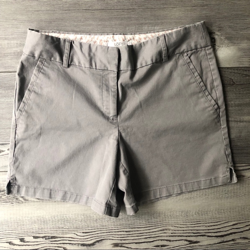 LOFT Gray shorts size 6